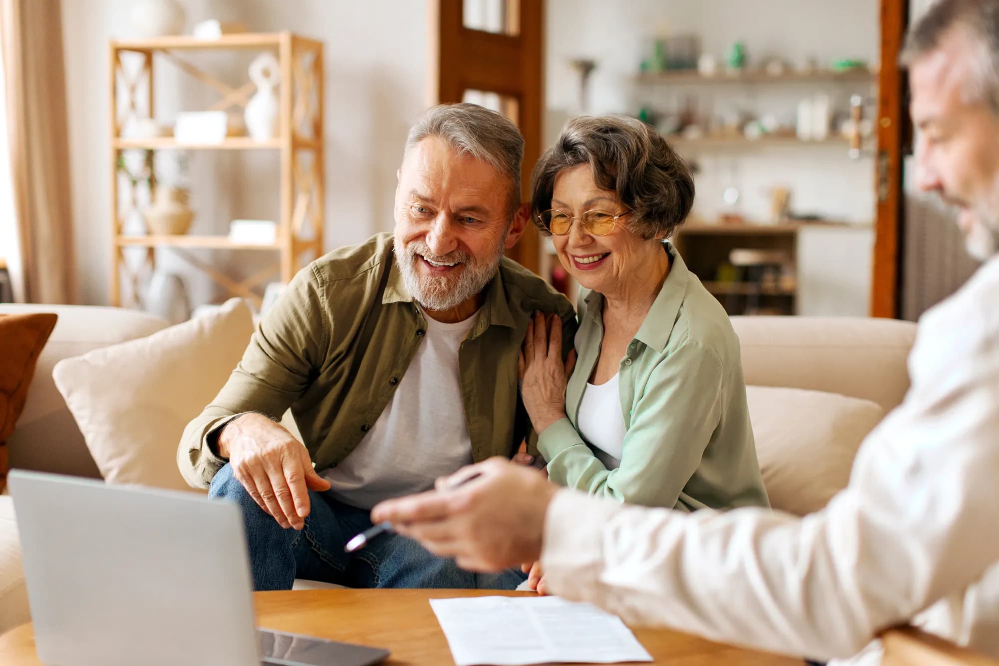 Couple reviewing their plans together